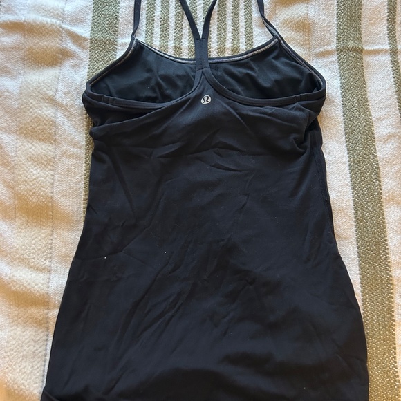 Lululemon Black Long Top Racerback - Picture 2 of 3
